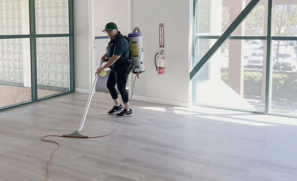 Star's Janitorial Services crew performing recurring janitorial cleaning