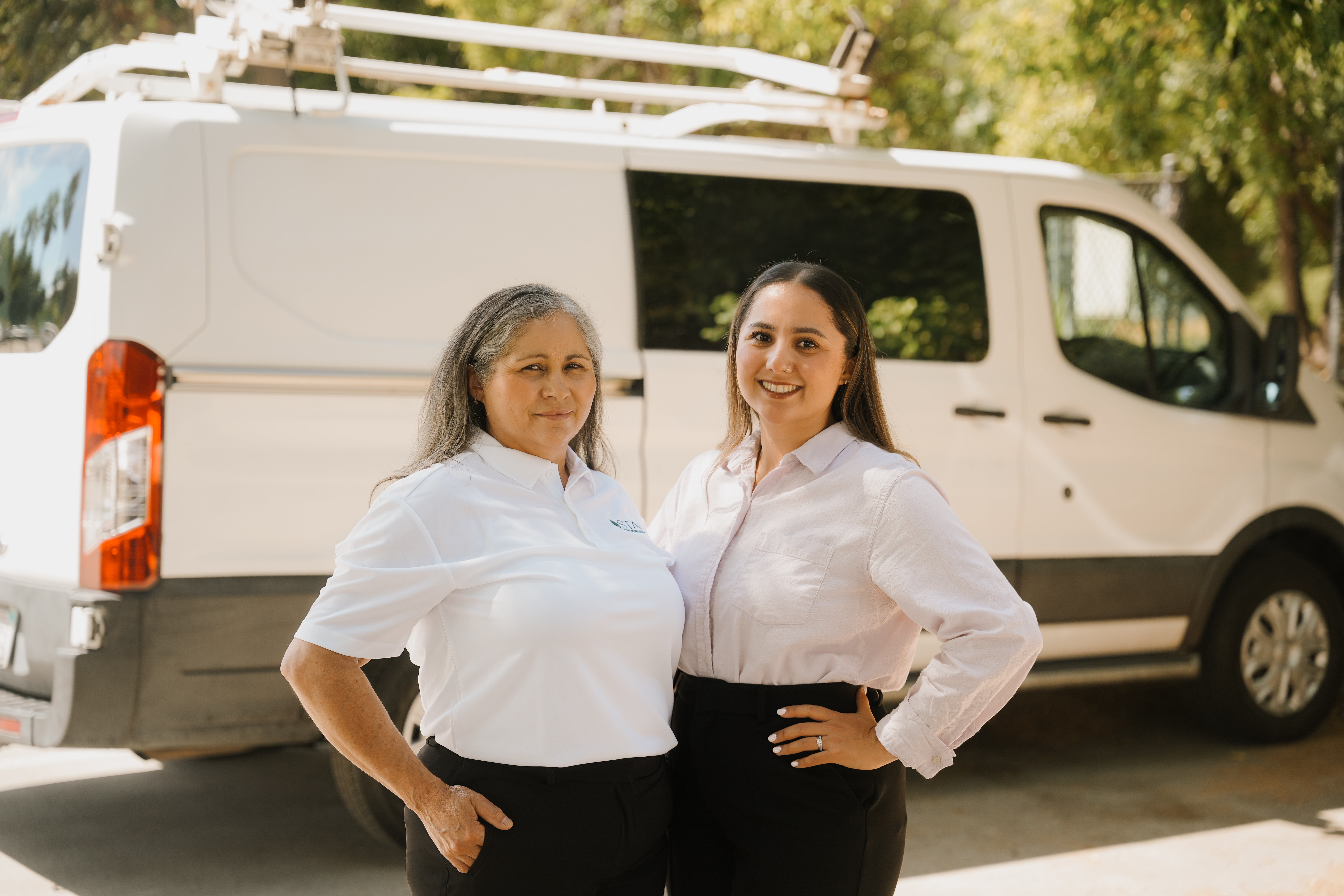Maria M. Hernandez and Briana Cruz - two generations of Star's Janitorial Services leadership